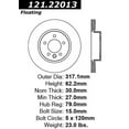 thumbnail image 1 of Centric 121.22013 Front Disc Brake Rotor Fits select: 2005-2007 LAND ROVER LR3, 1 of 5