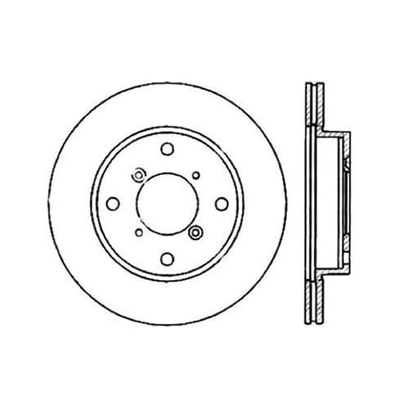 Centric 121.48002 Disc Brake Rotor Fits select: 1989,1991-1994 SUZUKI SWIFT