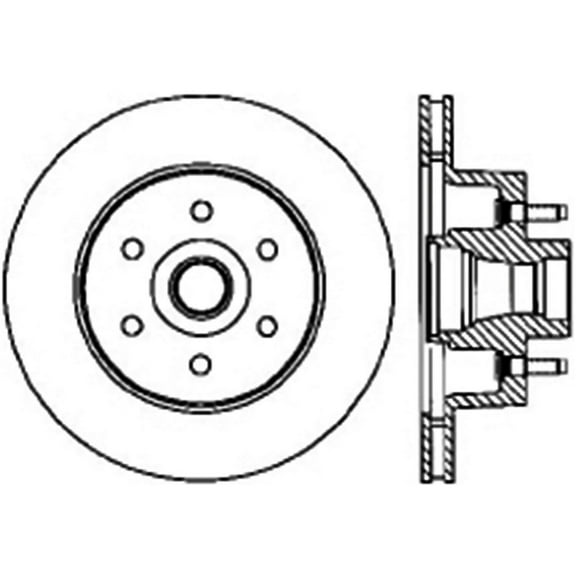 Centric Parts 121.67025 C-Tek Standard Brake Rotor