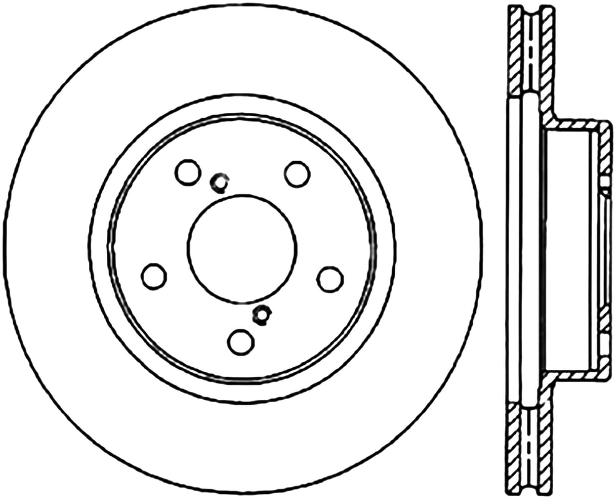 Centric 125.47010 Premium High Carbon Alloy Brake Rotor