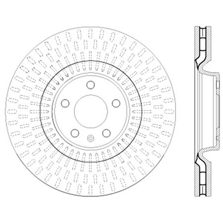 Centric 128.33134R Disc Brake Rotor Fits select: 2012-2019 AUDI A6, 2012-2018 AUDI A7