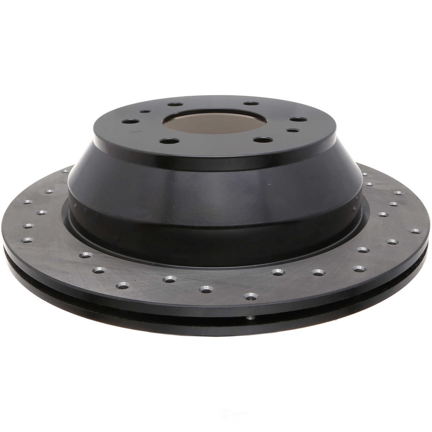 StopTech 128.66052L Sport Cross Drilled Brake Rotor; Rear Left, European style brake pad compounds