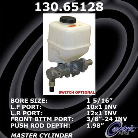 Centric 130.65128 Premium Brake Master Cylinder Fits select: 2006-2010 FORD F250, 2007-2010 FORD F350