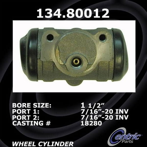 Centric 134.80012 - Premium Rear Reverse Drum Brake Wheel Cylinder