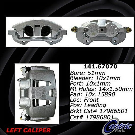 Centric (141.67070) Brake Caliper