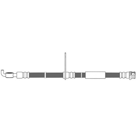 Centric 150.61137 Premium Brake Hose Fits select: 2013-2016 FORD FUSION, 2017-2019 FORD FUSION SE