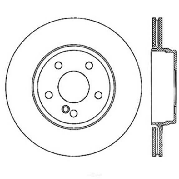 Centric 228.35076 Disc Brake Rotor Fits select: 2003-2009,2011-2012 MERCEDES-BENZ SL