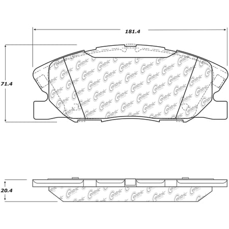 Centric 306.17670 Fleet Performance Brake Pads with Hardware