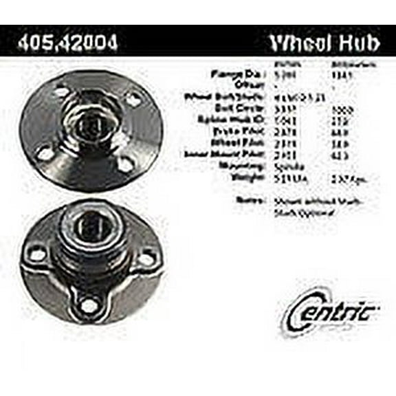 Centric 405.42004E Standard Axle Bearing And Hub Assembly Fits select: 1991-1999 NISSAN SENTRA, 1995-1998 NISSAN 200SX