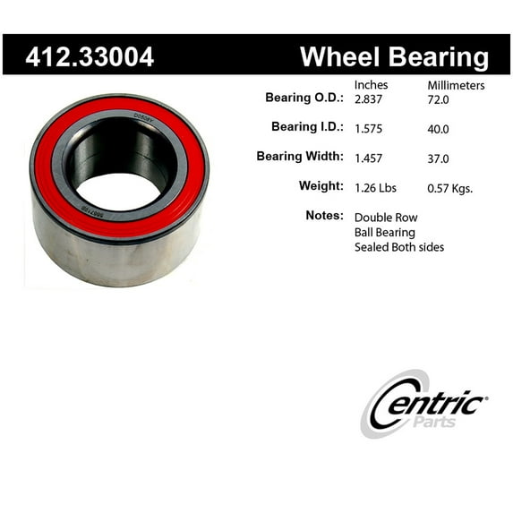 Centric 412.33004 Centric Premium Axle Shaft, Hub & Wheel Bearings Fits select: 1988-1998 VOLKSWAGEN JETTA, 1995-2002 VOLKSWAGEN CABRIO
