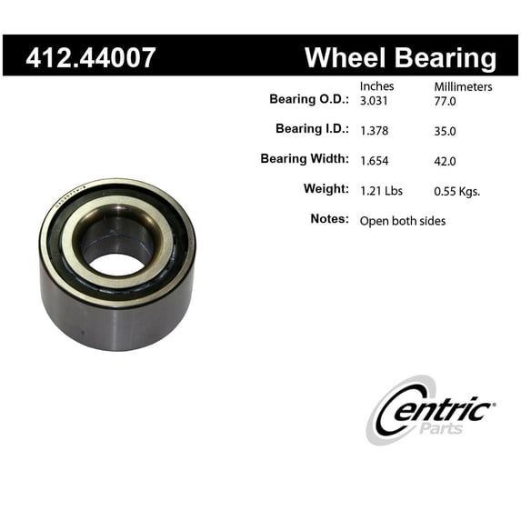 Centric 412.44007 Premium Axle Ball Bearing Fits select: 2002-2010 LEXUS SC, 1993-2005 LEXUS GS