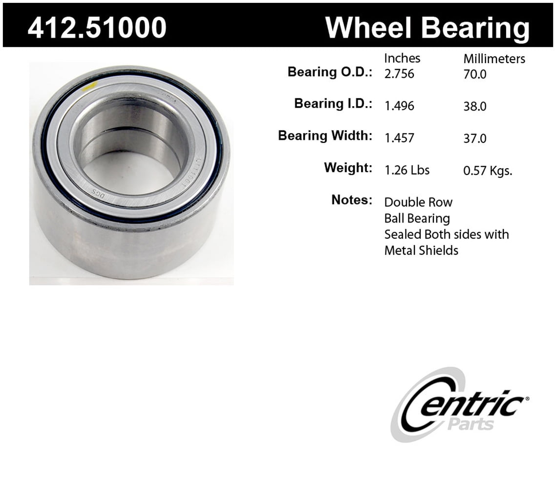 Centric 412.51000 Premium Ball Bearing