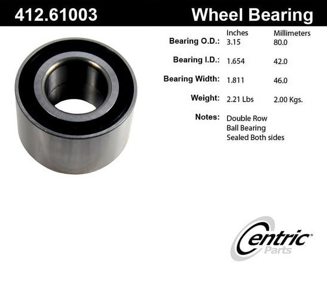 Centric 412.61003 Centric Premium Axle Shaft, Hub & Wheel Bearings Fits select: 2002-2005 FORD THUNDERBIRD, 2000-2006 LINCOLN LS