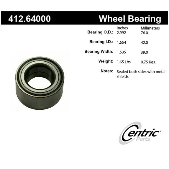 Centric 412.64000 Premium Ball Bearing