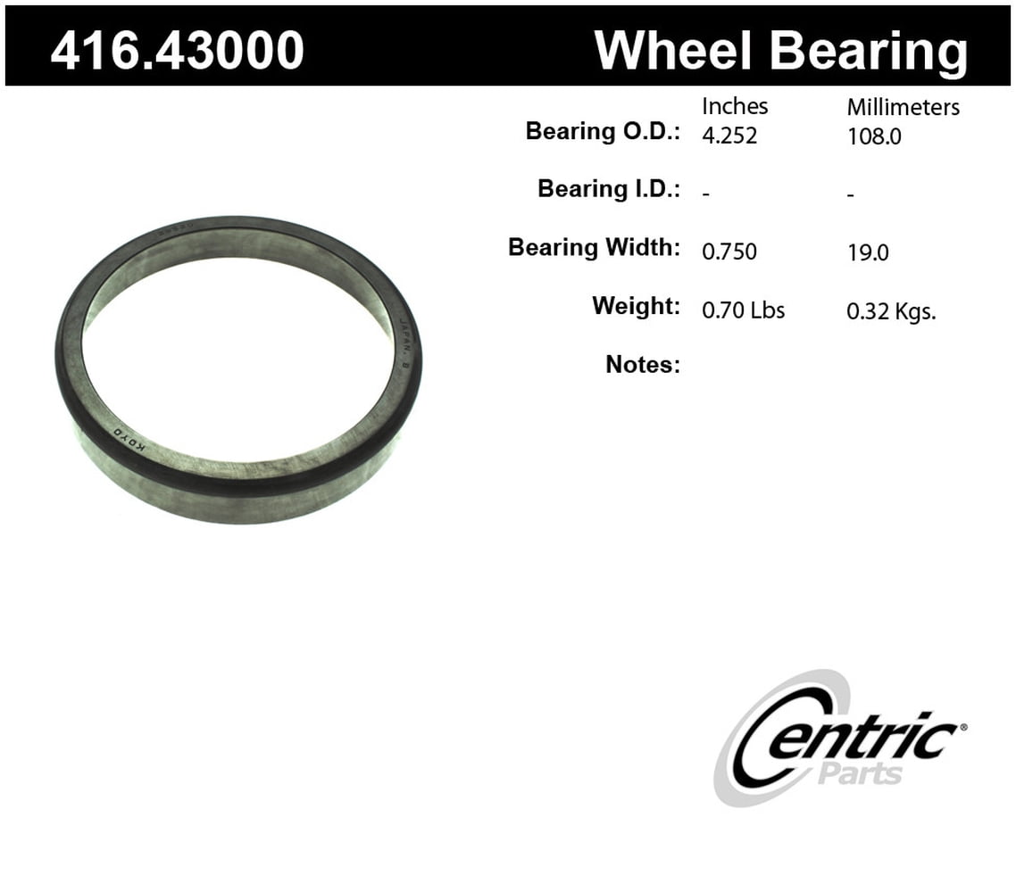 Centric 416.43000 Premium Wheel Race