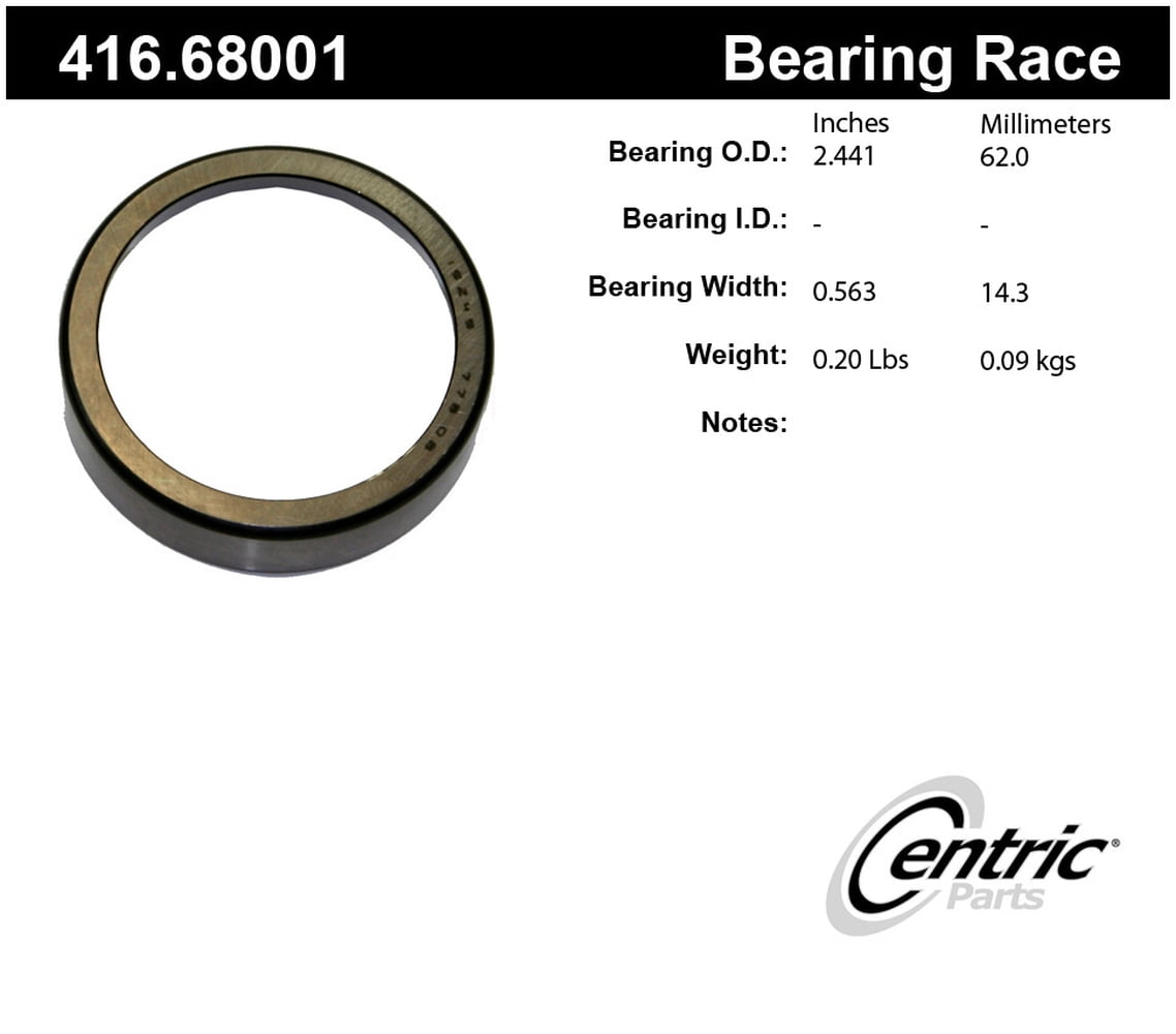 Centric 416.68001 Wheel Bearing Fits select: 1999-2003 FORD F150, 1968-2007 FORD F250