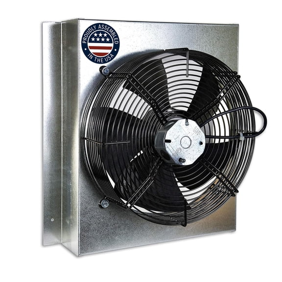 Centric Air Gable Attic Fan | Ultra Quiet German Made Fan | 15-year Warranty | 1.5 Amps | Thermostat Controlled | Fully assembled | 1580 CFM