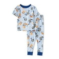 thumbnail image 1 of Centric Brands Bluey Boys' 2-Piece Pajama Set, Short Sleeve Shirt & Pants, Bingo Viscose Spandex Sleepwear for Toddlers, 1 of 2