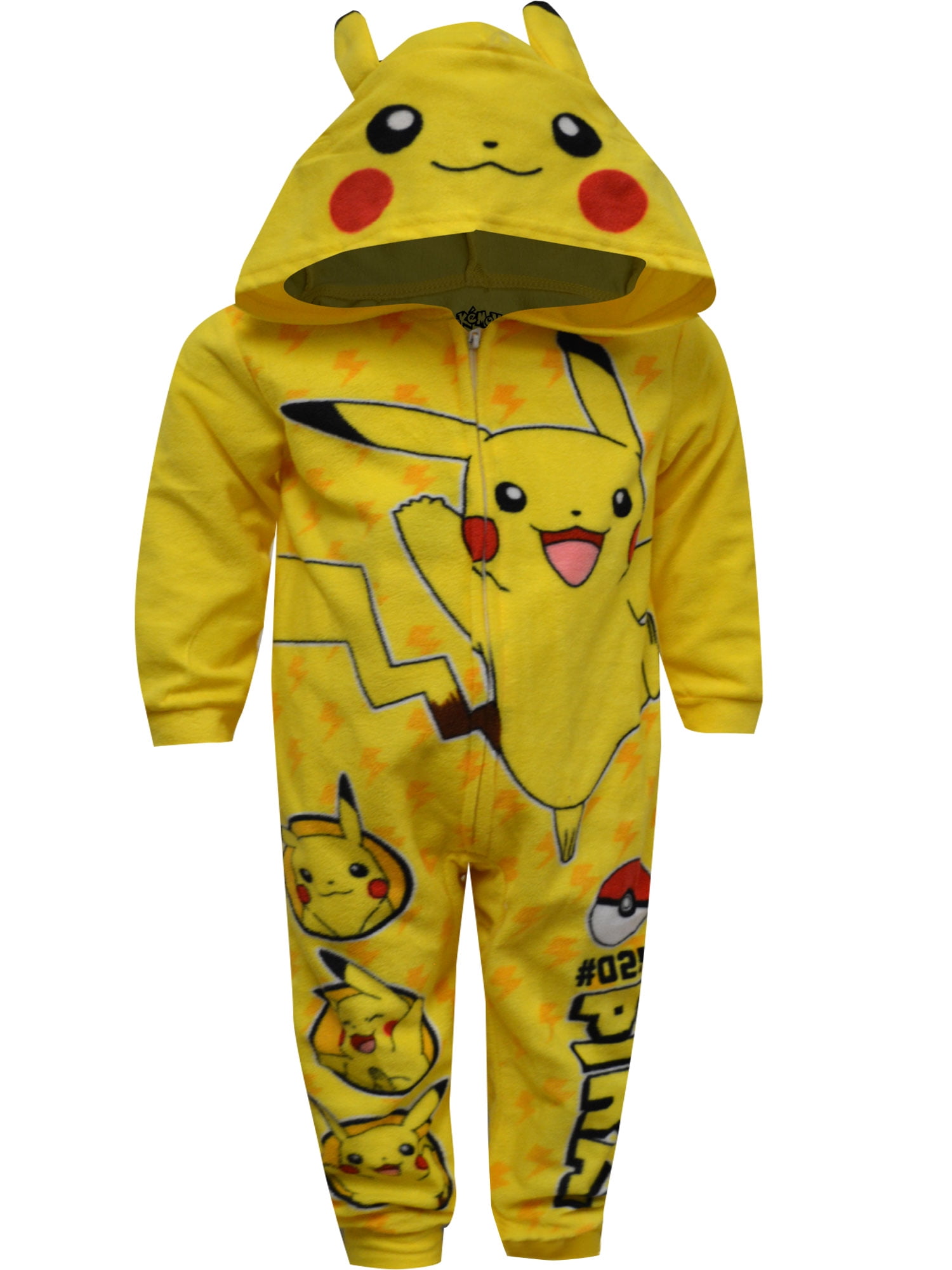 New Boys Pokemon Pikachu & Characters Hooded Robe 6/7 8 10/12