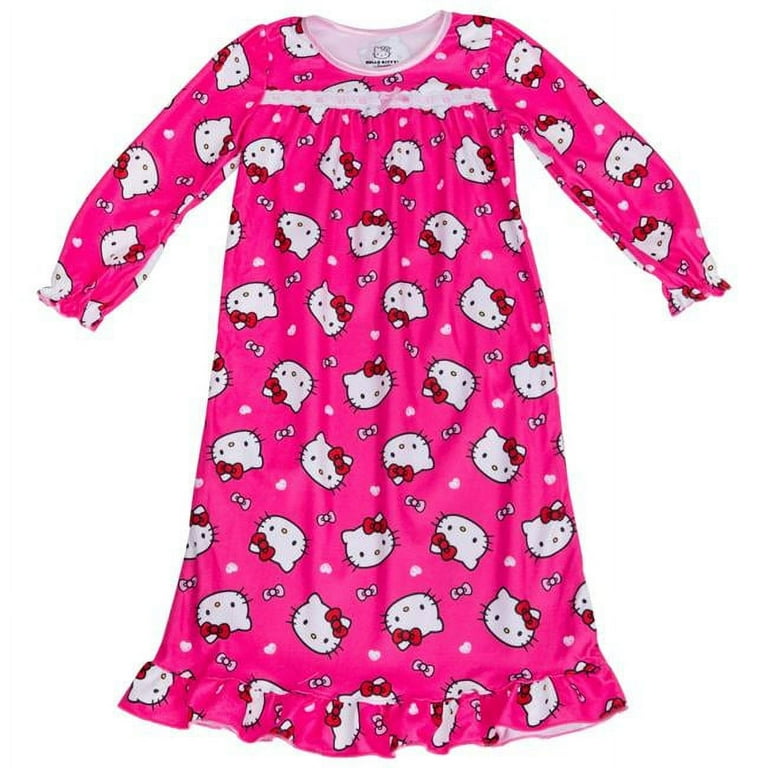 Centric Brands Girls Hello Kitty Traditional Flannel Toddler Night Gown 2T Walmart