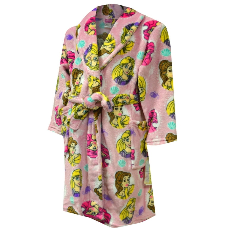 Centric Brands Inc. Girls Disney Princess Pink Toddler Plush Robe 2T