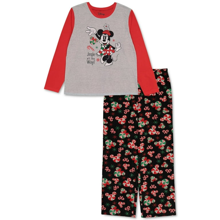 Centric Brands Women s Minnie Mouse Christmas Jingle All the Way Women s Pajama Set Large