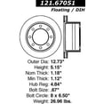 thumbnail image 1 of Centric C-Tek Brake Rotor, #121-67051 Fits select: 2001-2002 DODGE RAM 2500, 2001-2002 DODGE RAM 3500, 1 of 4