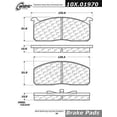 thumbnail image 1 of Centric Parts 102.01970 102 Series Semi Metallic Standard Brake Pad, 1 of 4