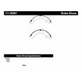 thumbnail image 1 of Centric Parts 111.06961 Brake Shoe Fits select: 1995-2000 FORD CONTOUR, 1995-2000 MERCURY MYSTIQUE, 1 of 4