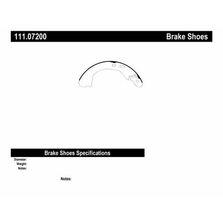 Centric Parts 111.07200 Brake Shoe