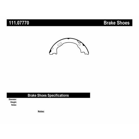 Centric Parts 111.07770 Brake Shoe