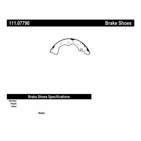 Centric Parts 111.07790 Brake Shoe