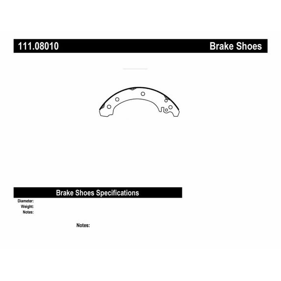 Centric Parts 111.08010 Brake Shoe