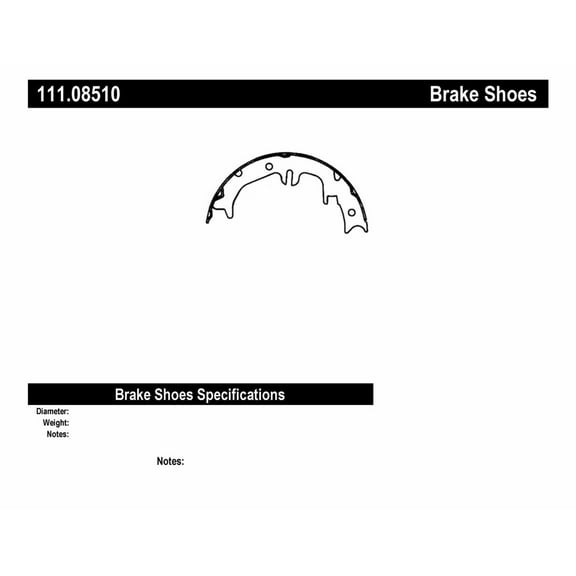 Centric Parts 111.08510 Brake Shoe