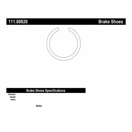 Centric Parts 111.08820 Brake Shoe