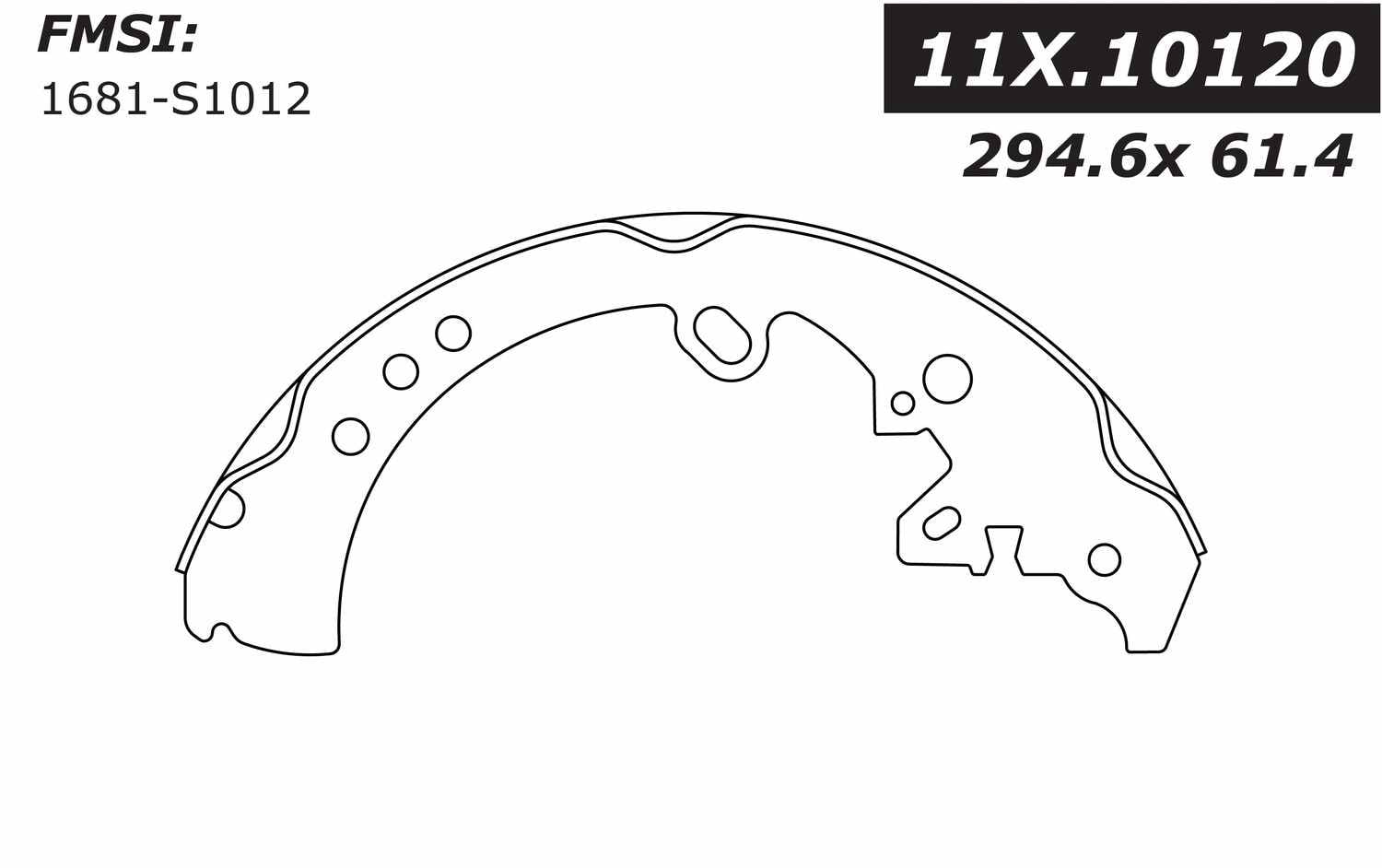 Centric Parts 111.10120 Centric Premium Brake Shoes