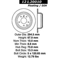 thumbnail image 1 of Centric Parts 121.20010 C-Tek Standard Brake Rotor, 1 of 6