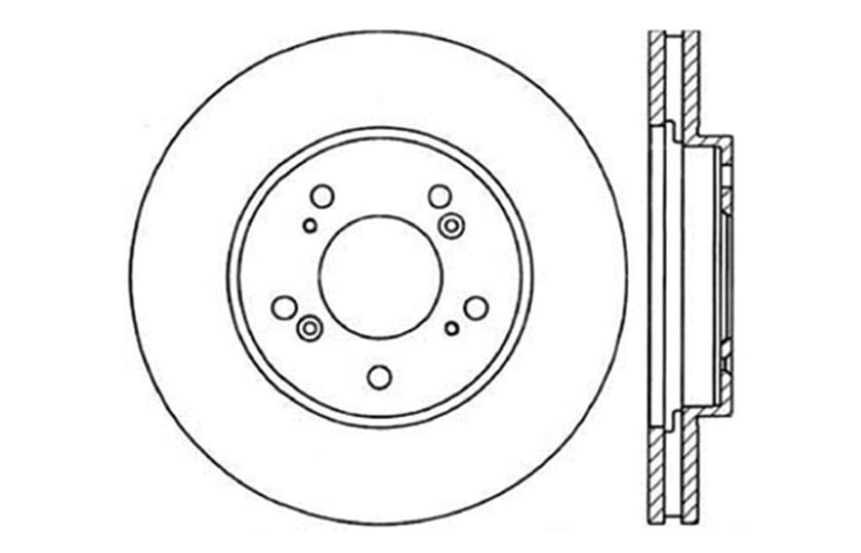 Centric Parts 121.40033 C-Tek Standard Brake Rotor Fits select: 1993-1995 ACURA LEGEND