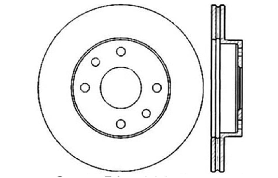Centric Parts 121.43008 C-Tek Standard Brake Rotor Fits select: 1989 GEO SPECTRUM, 1987-1989 ISUZU I-MARK