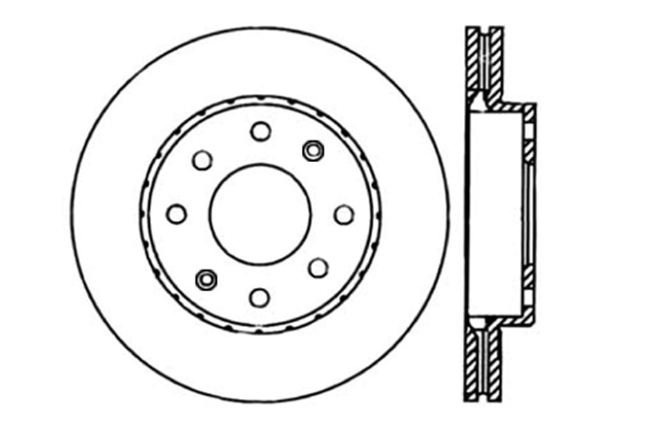 Centric Parts 121.46039 C-Tek Standard Brake Rotor Fits select: 1998-2006 HYUNDAI ELANTRA, 2006-2007 MITSUBISHI LANCER ES