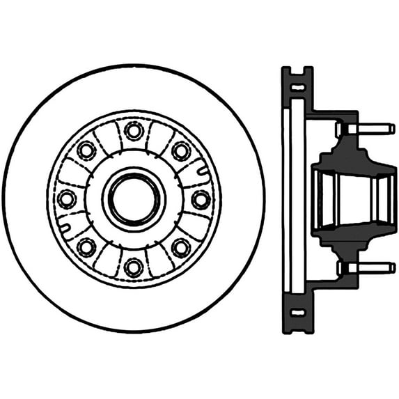 Centric Parts 121.65072 C-Tek Standard Brake Rotor Fits select: 1999-2000 FORD F250, 1999-2002 FORD F350
