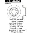thumbnail image 1 of Centric Parts 121.67070 C-Tek Standard Brake Rotor, 1 of 4
