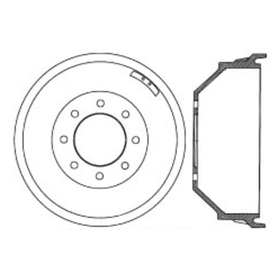 Centric Parts 123.66015 C-Tek Standard Brake Drum