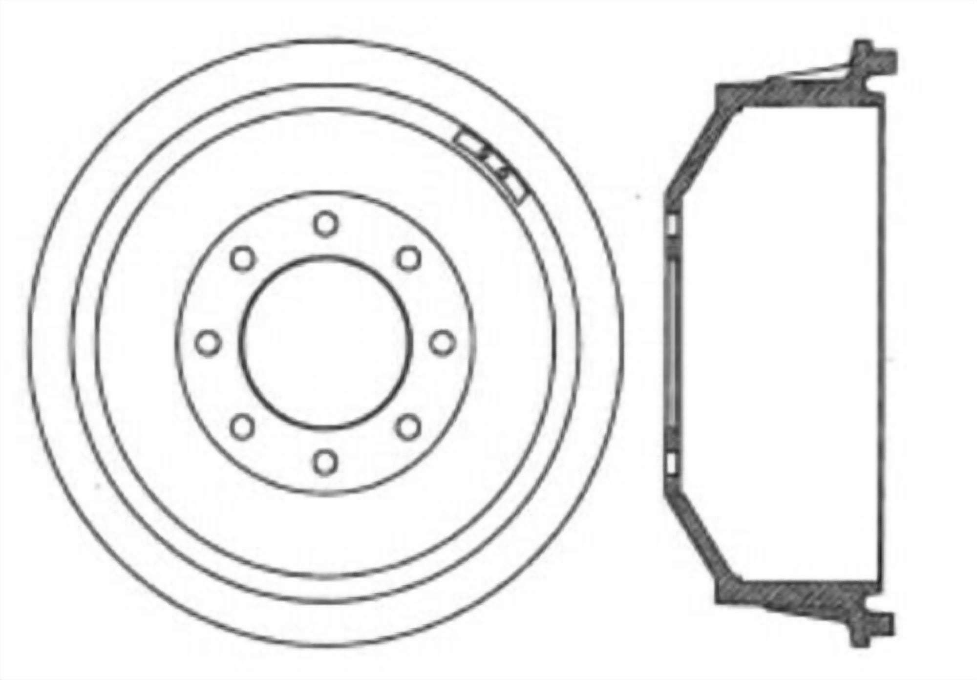 Centric Parts Brake Drum P/N:123.66035 Fits select: 1997-2000 CHEVROLET GMT-400, 1992-2000 CHEVROLET SUBURBAN