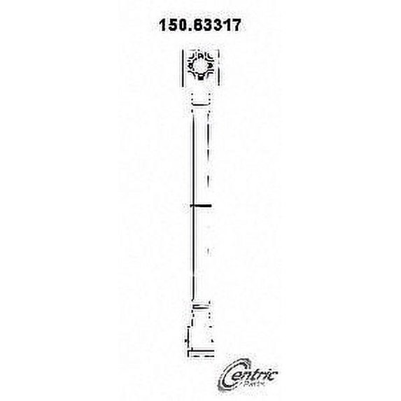 Centric Parts Brake Hydraulic Hose P/N:150.63317 Fits select: 1989,1990-1995 CHRYSLER LEBARON
