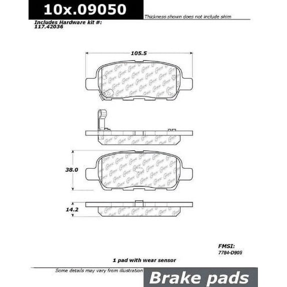 Centric Parts - Ceramic Pads