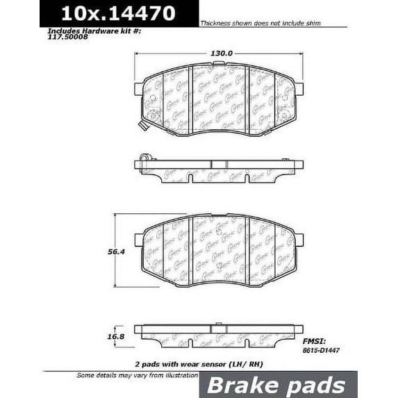 Centric Parts - Ceramic Pads