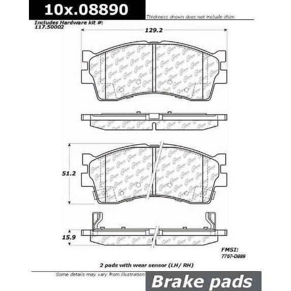 Centric Parts - Ceramic Pads