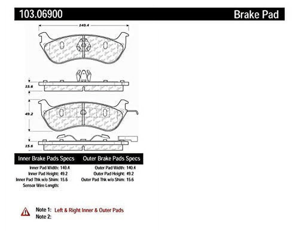 Centric Parts - Ceramic Pads