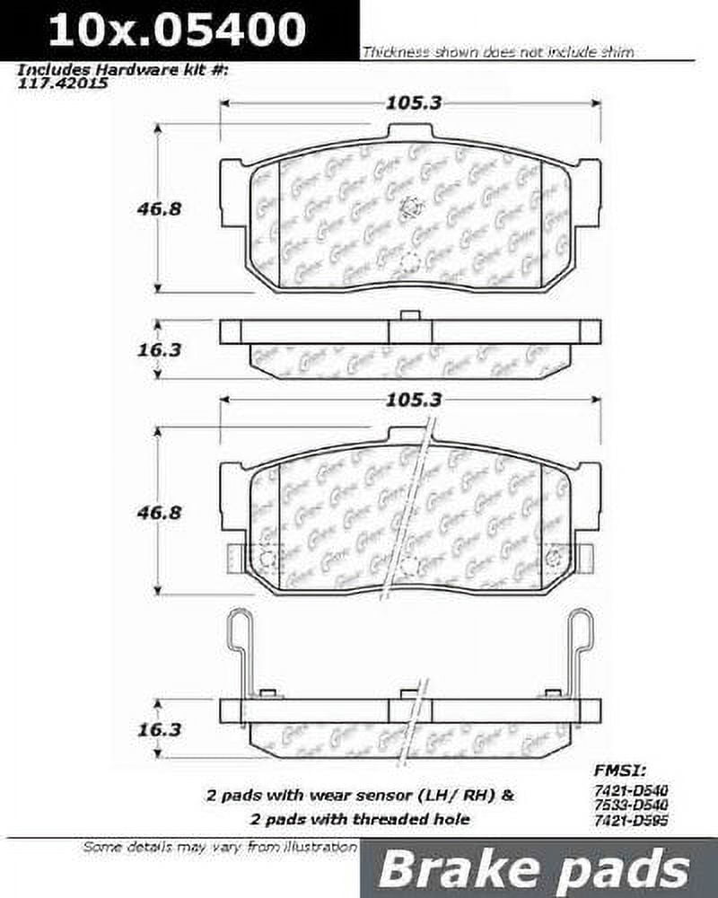 Centric Parts - Ceramic Pads